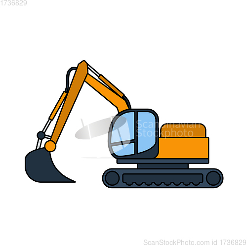 Image of Icon Of Construction Bulldozer