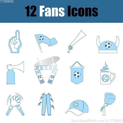 Image of Fans Icon Set