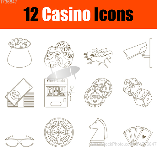 Image of Casino Icon Set