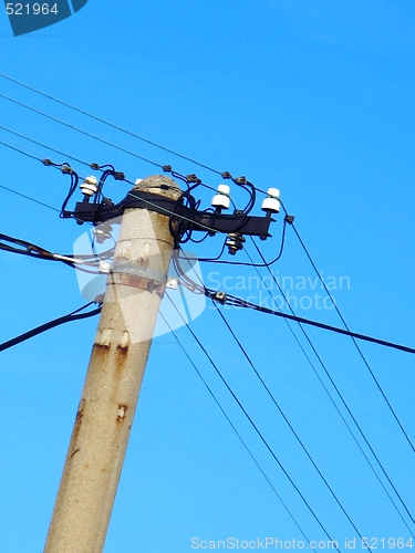 Image of Old  power pole