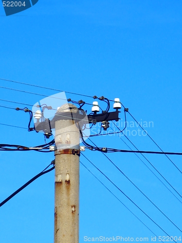 Image of Old  power pole