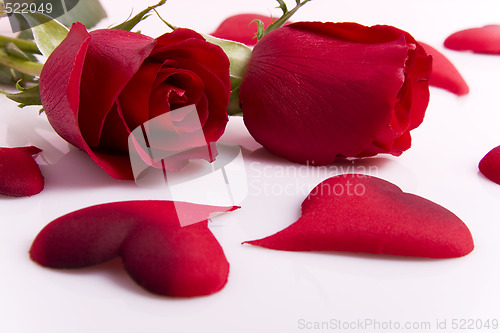 Image of Roses and hearts