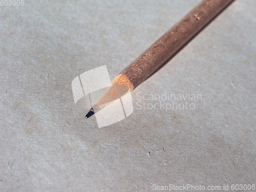 Image of Pencil over paper