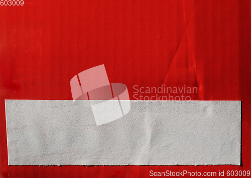 Image of Red corrugated cardboard texture background