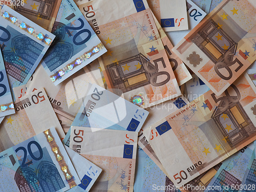 Image of Euro (EUR) notes, European Union (EU)