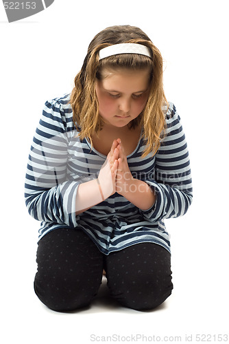 Image of Young Girl Praying