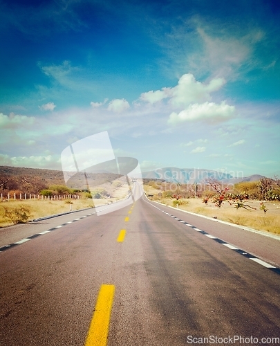 Image of Road in desert