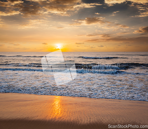 Image of Sunrise on beach