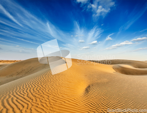 Image of Dunes of Thar Desert, Rajasthan, India