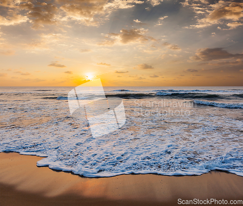 Image of Sunrise on beach