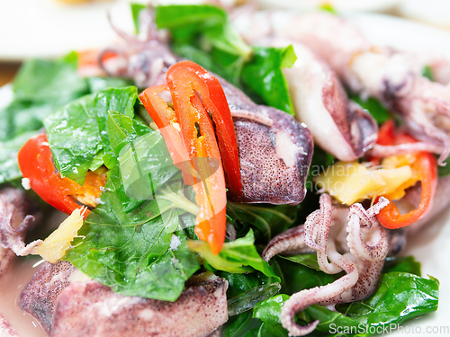 Image of Vietnamese food, Muc Hap (squid salad)