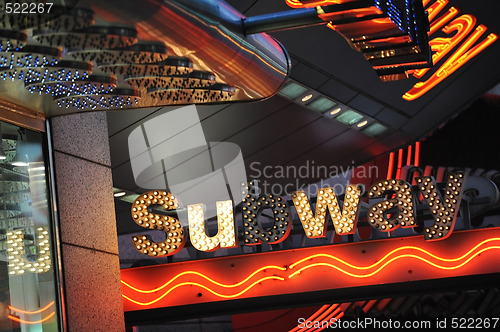 Image of Subway sign