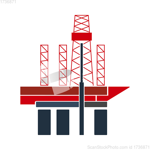 Image of Oil Sea Platform Icon