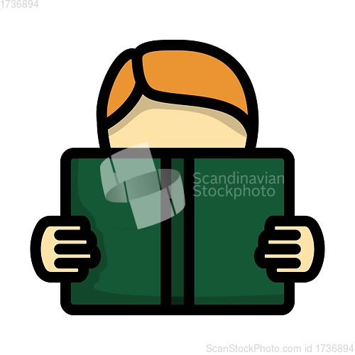 Image of Icon Of Boy Reading Book