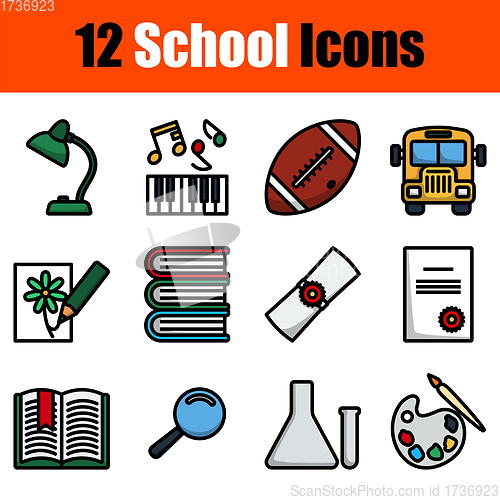 Image of School Icon Set