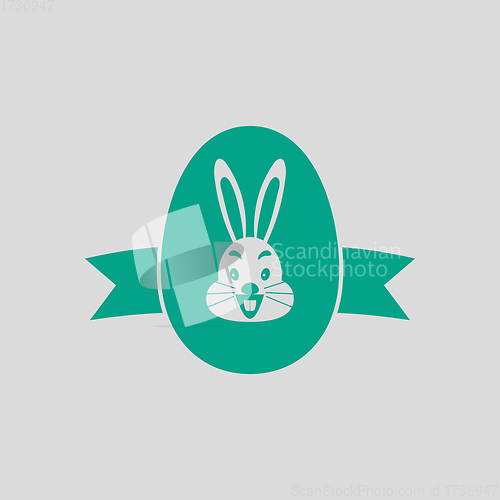 Image of Easter Egg With Ribbon Icon