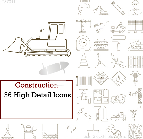 Image of Construction Icon Set
