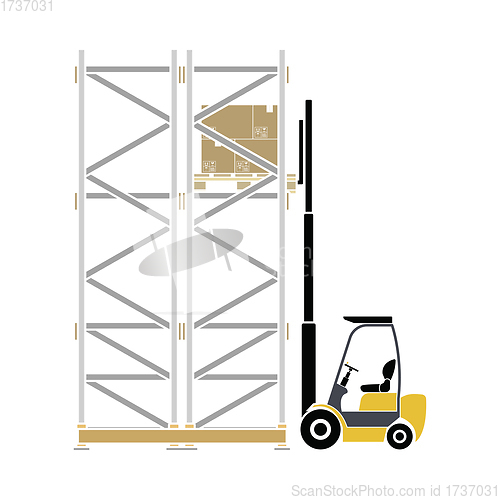 Image of Warehouse Forklift Icon