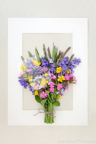 Image of Spring Beltane Wildflower Bouquet of English Flowers