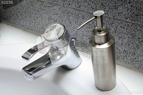 Image of Faucet with soap dispenser