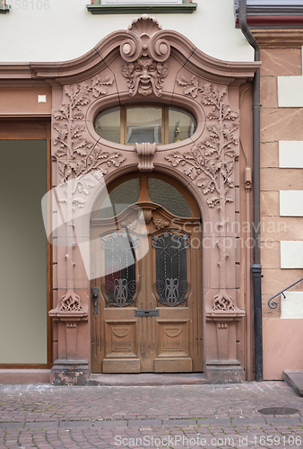 Image of ornamented door in Miltenberg