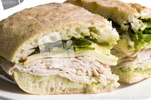 Image of gourmet turkey sandwich 