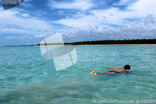 Image of Swimming in crystalline clear waters in Maragogi,  Brazil