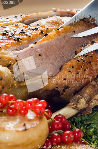 Image of A slice of roast goose