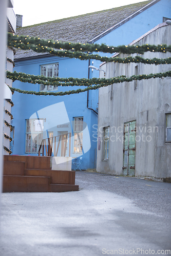 Image of Christmas Decorated Alley