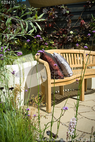 Image of garden furniture and cushion