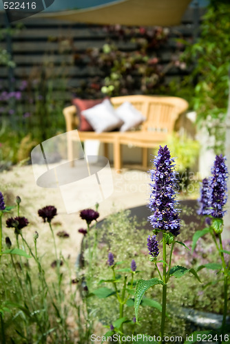 Image of garden furniture and cushion