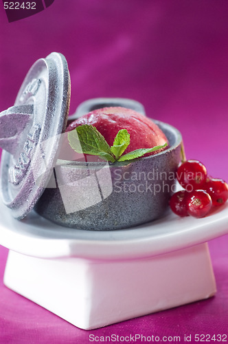 Image of raspberry sorbet 