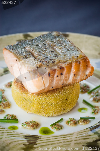 Image of salmon and polenta