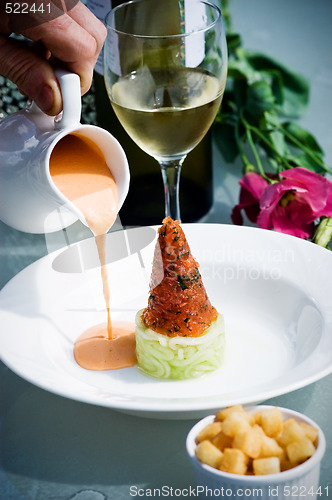 Image of Salmon Gazpacho