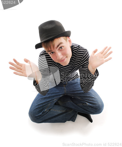 Image of Young man with hat