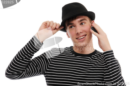 Image of Young man with hat