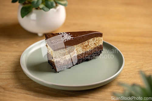 Image of Triple chocolate mousse cake