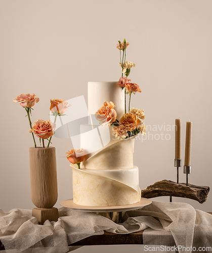 Image of Three tiered wedding cake