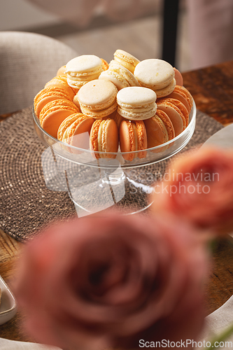 Image of Pastel colored macarons