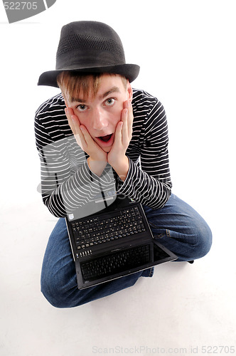 Image of Young man with hat