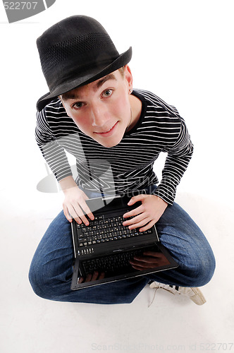 Image of Young man with hat