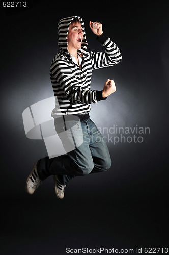 Image of Guy in striped clothes