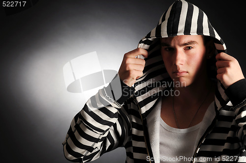 Image of Guy in striped clothes