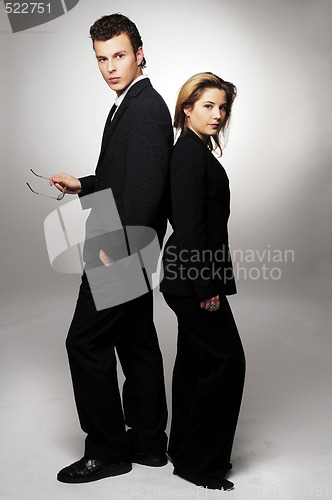 Image of Young business team