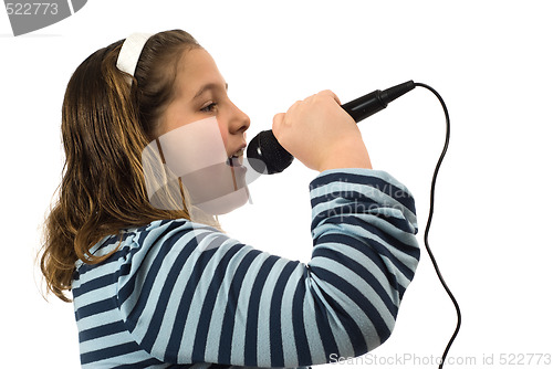 Image of Child Singing In Microphone