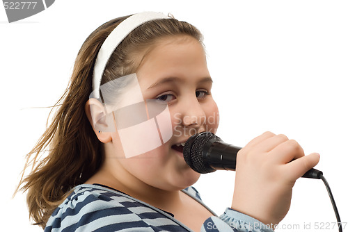 Image of Closeup Child Singing
