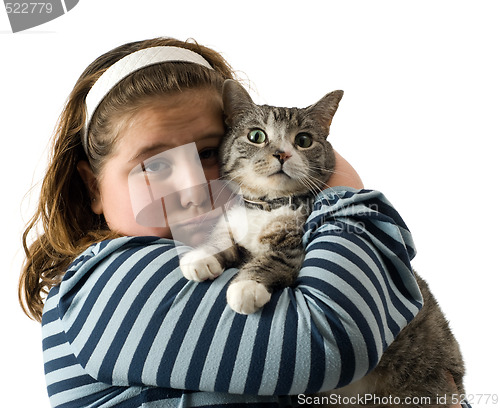 Image of Child and Cat