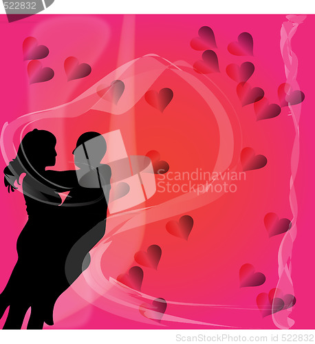 Image of valentine couple hugging 