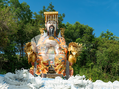 Image of The Jade Emperor statue in Hat Yai, Thailand