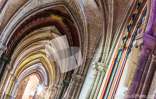 Image of Vaults and arches inside the cathedral of Bourges